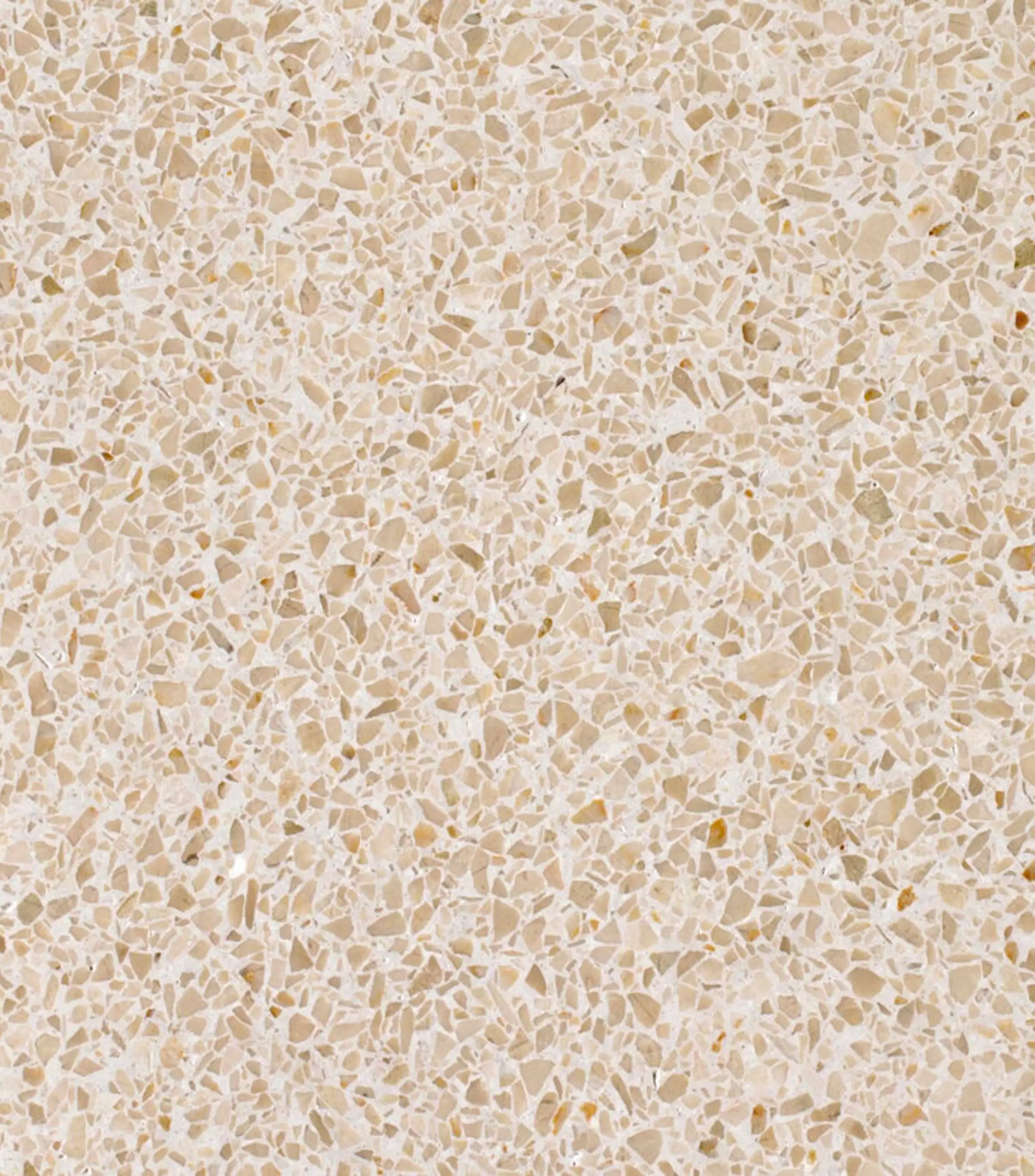 Campione di Agglotech SB134 Crema con finitura spazzolata utilizzato per pavimenti scale comuni e salone d'ingresso della TheTris Tower a Famagosta Milano - Trapattoni Marmi